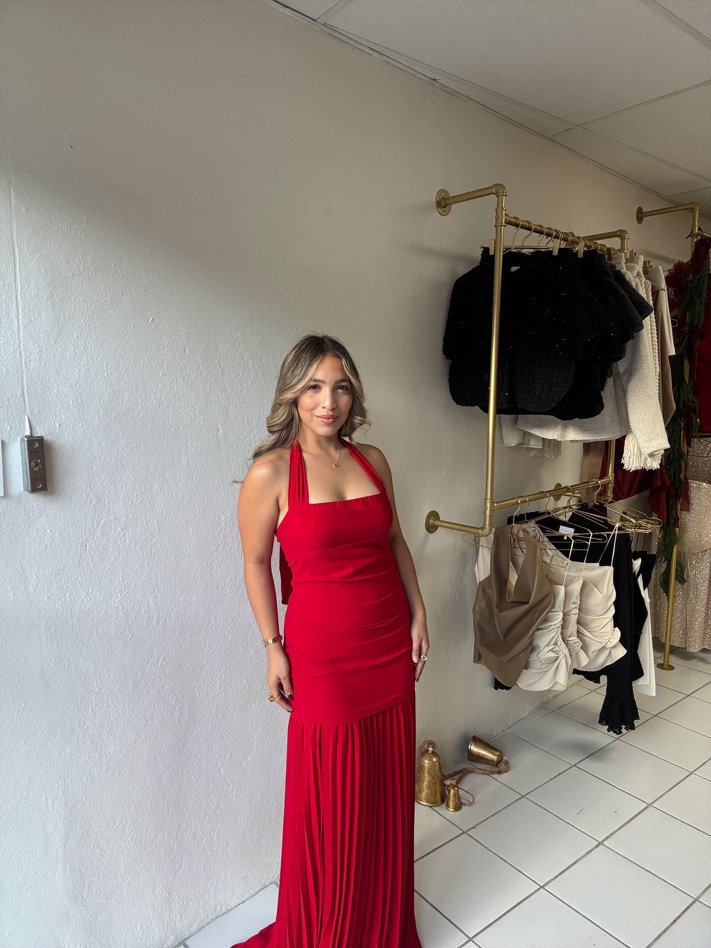 Deliah Halterneck Dress