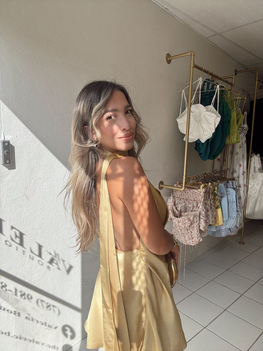 Golden Mini Dress