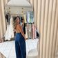 Halter Denim Jumpsuit