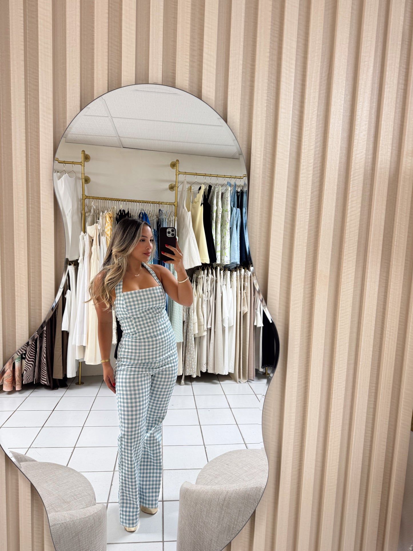 Gingham Plaid Set