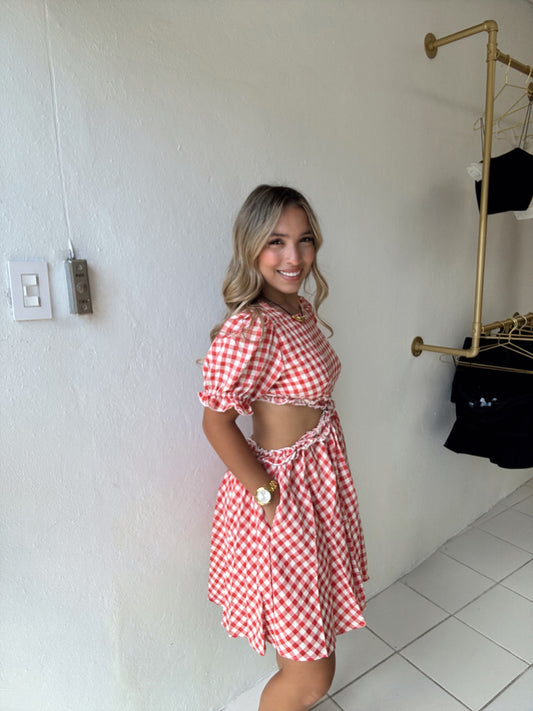 Gingham Mini Dress