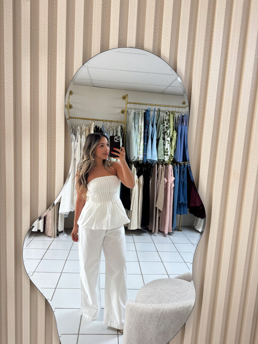 Strapless Off White Set