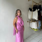 Orchid Satin Dress