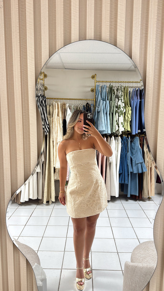 Ivory Bloom Lace Dress