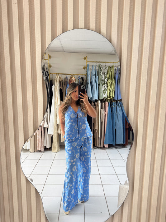 Embroidery Blue Set