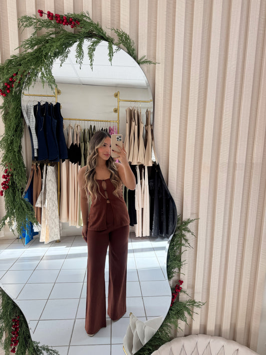 Brick Strapples Knit Set