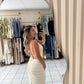 Cream Midi Dress