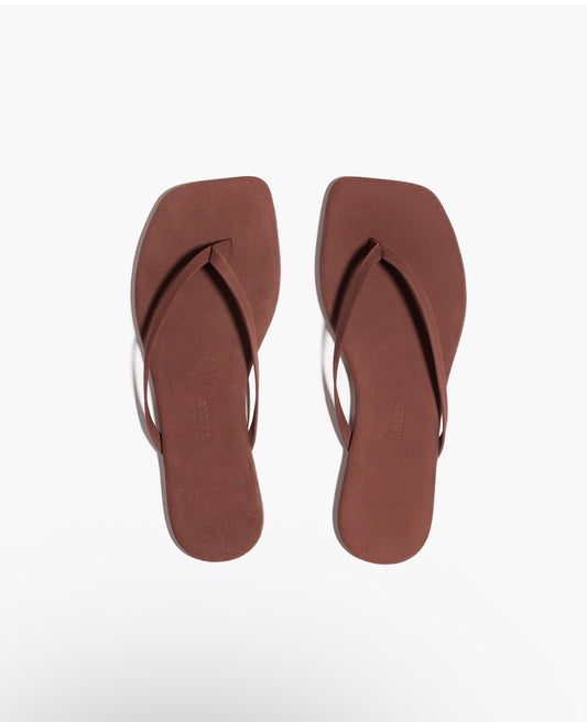 Square Toe Lily Suede Bourbon