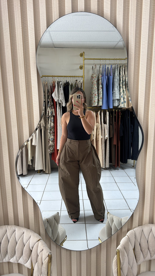 Olive Baggy Pant