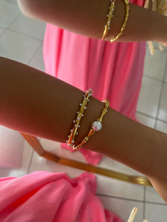 Bamboo Open Cuff Bracelet