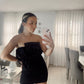 Tule Mesh Black Dress